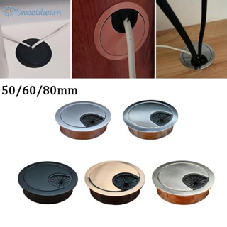 【SWTDRM】2 Inch Desk Wire Cord Cable Grommets Hole Cover For-Office PC Desk Cable Cord US-【Sweetdream】