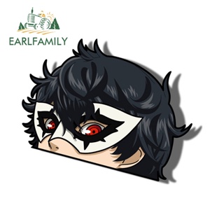 Earlfamily สติกเกอร์ ลาย Joker 5 Peek กันน้ํา กันรอยขีดข่วน 13 ซม. x 10.6 ซม. แฟชั่น สําหรับตกแต่งรถยนต์ รถจักรยานยนต์