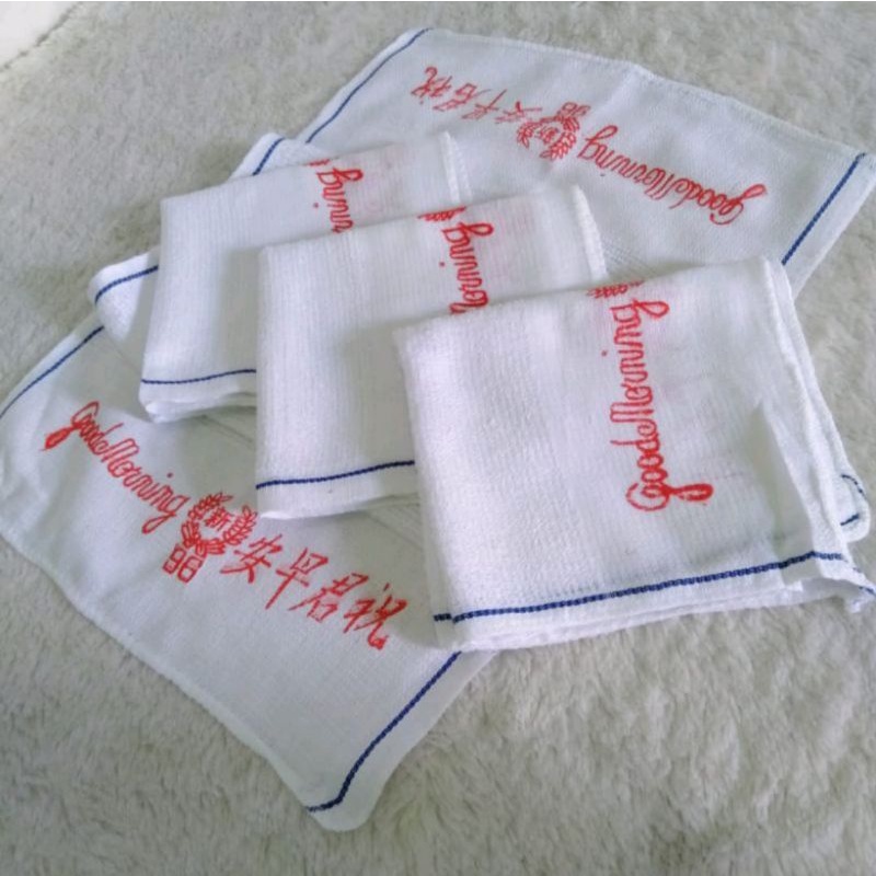 Putih 1 ชิ้น Good Morning White Towel-Salon Towel-Motif White Sports Towel