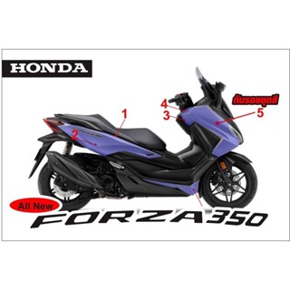 ฟิล์มใสกันรอยชุดสี All new Forza 350