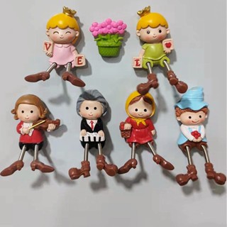 แม่เหล็กติดตู้เย็นตัวการ์ตูน น่ารักและตลก Fairy Tale Spring Foot Characters แม่เหล็กติดตู้เย็น