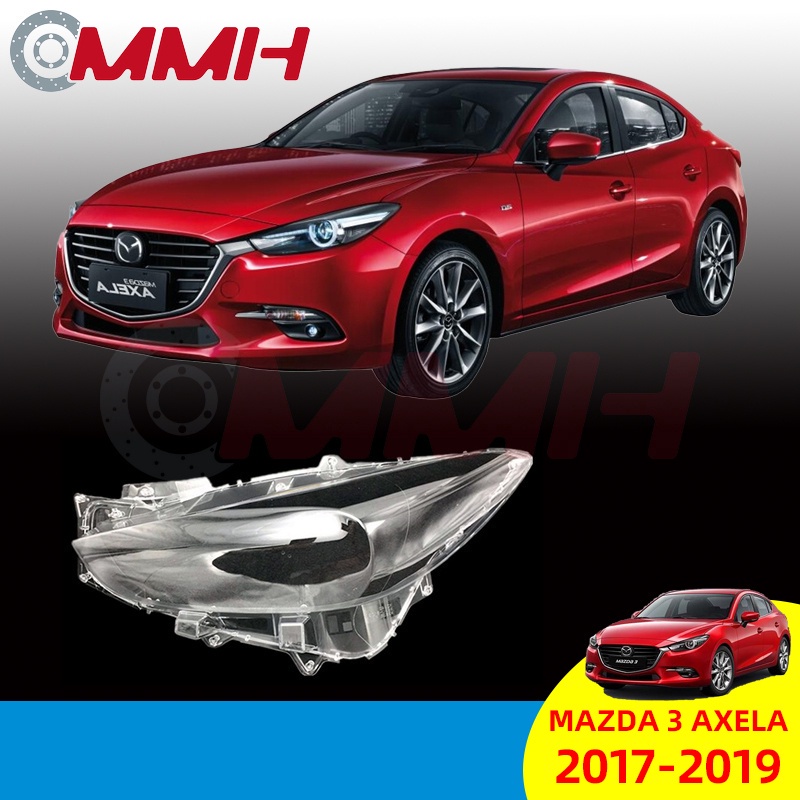 ฝาครอบเลนส์ไฟหน้า สําหรับ Mazda 3 mazda3 Axela Sedan (2017-2019) เลนส์ไฟหน้า ฝาครอบไฟหน้า ไฟหน้ารถยน