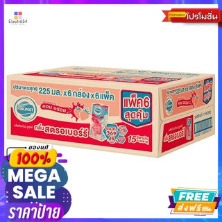 Foremost(โฟร์โมสต์) โฟร์โมสต์ นมยูเอชที รสสตรอว์เบอร์รี่ 225 มล. แพ็ค 36 Foremost UHT Milk Strawberry Flavor 225 ml. Pac