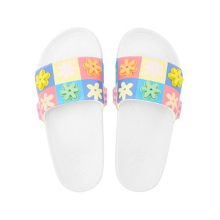 JELLY BUNNY SHOES SLIDE MULTI CHECK SLIDE รุ่น B22WLYL008 รองเท้าแตะผู้หญิง BLUE