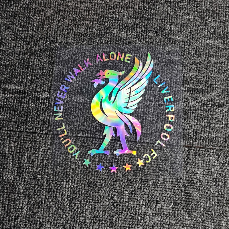 สติ๊กเกอร์ติดรถ Liverpool 6 ดาว YNWA ฟุตบอลสติ๊กเกอร์สะท้อนแสงสําหรับฝาถังน้ํามันกระจกกันชน Trunk รถจักรยานยนต์แล็ปท็อป
