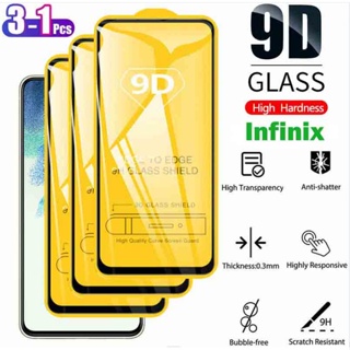 🔥ฟิล์มกระจกสำหรับรุ่น แบบเต็มจอ 9D ทุกรุ่น For Infinix Hot 11 12 Play 20i 20S Note 12 Pro 4/5G Smart 6 Plus Zero X Pro