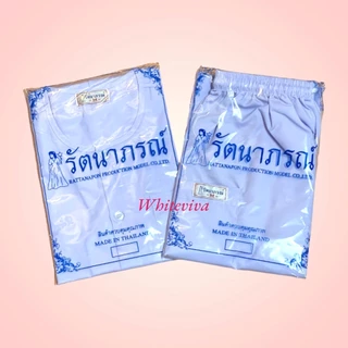 🙏🏻ของแท้/ถูกสุด‼️ ชุดขาวรัตนาภรณ์ ถือศีล ปฏิบัติธรรม เบอร์ ​SS , S , M , L , XL , XXL , 3XL , 4XL และ 5XL ของแท้ 100%