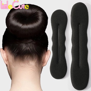 Hair Bun Maker Shaper Twist Tools Sponge Plastic DIY Hair Styling Tools Sweet Magic Donut Bun Hair Accessoriesr Clips Black