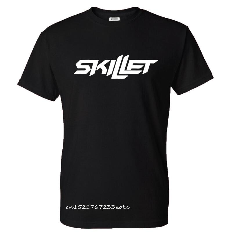 Top Tees ใหม่เสื้อยืด Rock Band Skillet Streetwear พิมพ์ผู้ชาย 100% Cotton Tshirt กีฬา Casual T เสื้
