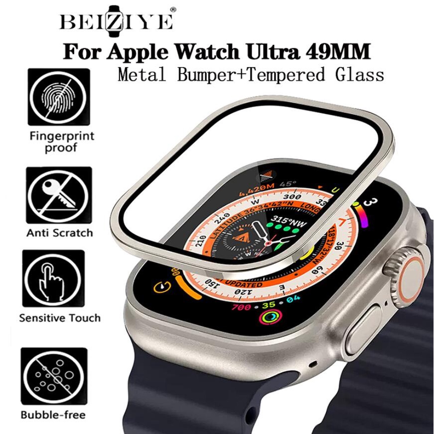 ฟิล์มกระจกนิรภัยกันรอยหน้าจอ กันรอยขีดข่วน HD 49 มม. สําหรับ iWatch Ultra 49 มม. iWatch Ultra 49 มม.