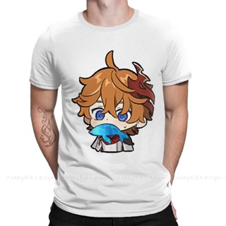 2022 New fashion Mens T-Shirt Chibie - Genshin Impact Print Cotton Shirt Hombre Genshin Men Tee_03