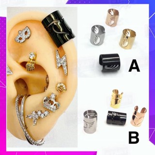 ✅ Earcuff ต่างหูแบบหนีบ ต่างหูหนีบ จิวหูหนีบ ตุ้มหูหนีบ สแตนเลสแท้ งานพรีเมี่ยม แฟชั่นเกาหลี ต่างหูแบบหนีบไม่ต้องเจาะ