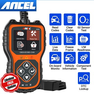 Ancel AS200 OBD2 เครื่องสแกนเนอร์อ่านโค้ด ตรวจสอบข้อมูลรถยนต์ OBDII