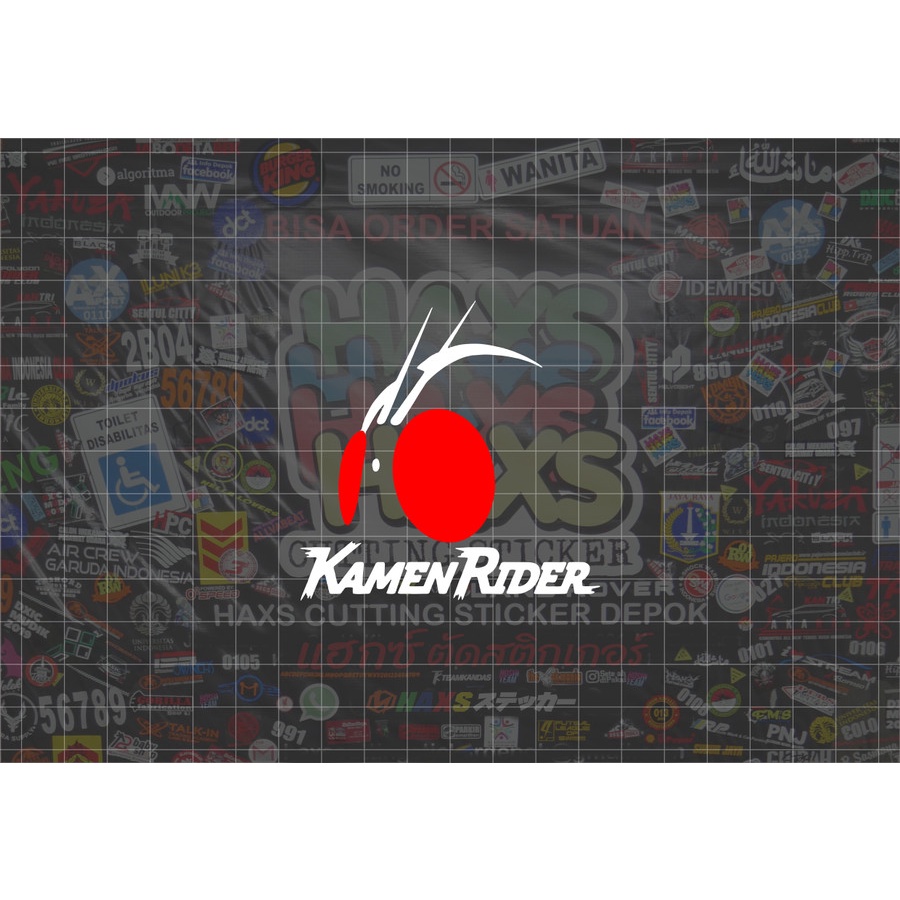 สติ๊กเกอร์ตัด Kamen Rider Latin ขนาด 7 ซม. สําหรับรถยนต์รถจักรยานยนต์ V1