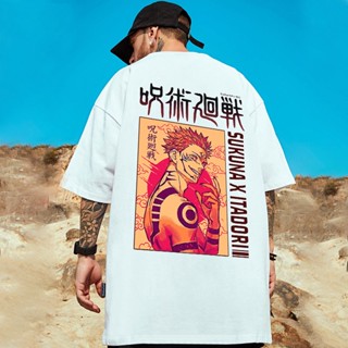 jujutsu kaisen Fashion Mens and Womens Oversized Shirts Mens Short Sleeve tshirt Hip-Hop anime Print Pattern T S_02