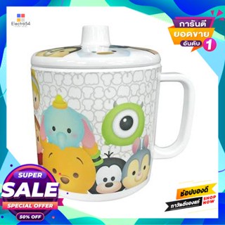 Mug แก้วน้ำเมลามีน มีหูพร้อมฝา ทีซูมซูม Flower Ware รุ่น Cl2639-4 ขนาด 4 นิ้ว สีขาวmelamine Mug With Lid T Zoom Zoom Flo