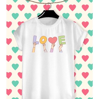 เสื้อยืดลาย วาเลนไทน์ Happy Valentine