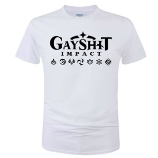 Game Genshin Impact Print T Shirt Mens Summer Cotton Short Sleeve tshirt O-neck Fashion Casual T-shirt Tee Clothes_03