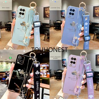 เคส Oppo A77S เคส Oppo A39 เคส Oppo A53 เคส Oppo A54 เคส Oppo A54S Case Oppo A57 Case Oppo A16 Cover Oppo A16S Case Oppo A16E Case Oppo A16K Case Oppo A1K Soft Silicone New Maple Leaf Wrist Band Phone Case With Rope ซิลิโคนนิ่ม ลายใบเมเปิ้ล