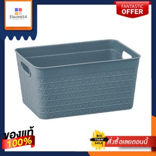 กล่องจัดเก็บอเนกประสงค์ Waffle KASSA HOME รุ่น TG54158-S สีเทาWaffle Storage Box  Model TG54158-S Gray