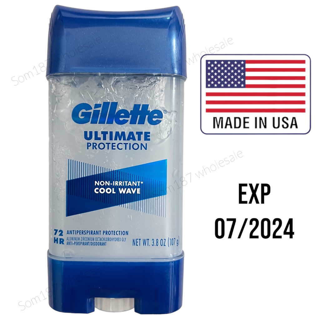 Gillette Ultimate Protection clear gel cool wave 3.8 oz(107g)