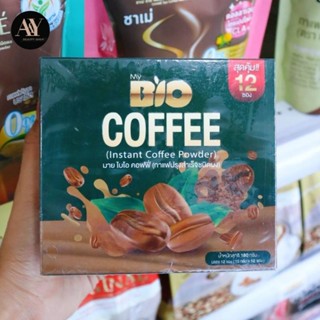 Bio Coffee Instant coffee powder กล่องเขียว 180g (15g×12ซอง)