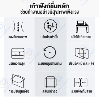 ขาตั้งจอคอม 17-40 นิ้ว ขาตั้งจอ 360° ขาตั้งจอมอนิเตอร์ ขาแขวนทีวี ปรับได้หลายทิศทาง 2-15 KG VESA monitor stand