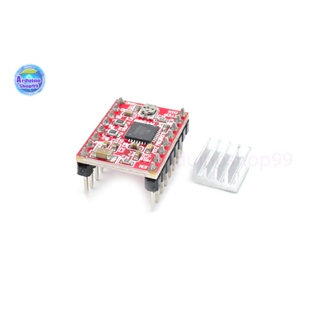 3D printer A4988 stepper motor driver Reprap send heat sink pin header has been welded red