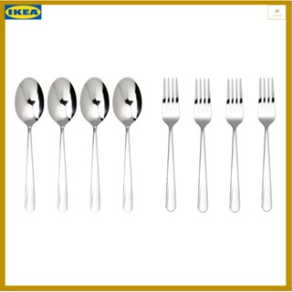 ช้อน ส้อม สแตนเลส 4 ชิ้น ขนาด 19 ซม. MARTORP มอร์ทอร์ป (IKEA)