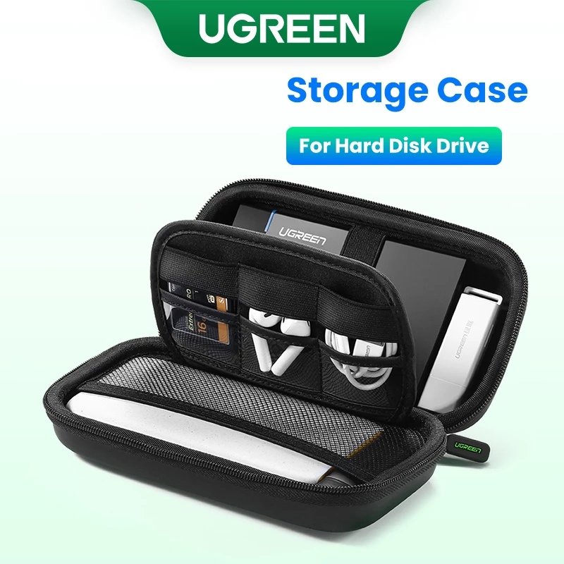 UGREEN Storage Bag กระเป๋าจัดเก็บฮาร์ดไดรฟ์ พาวเวอร์เเบงค์ ขนาด 2.5 นิ้้ว Big Size