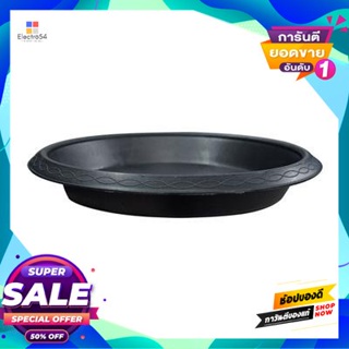 Plastic จานรองกระถางพลาสติก PNP ขนาด 10 นิ้ว สีดำ Plastic pot saucer .size 10 inches black