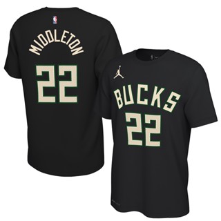 Milwauke BUCKS Black 22kris MIDDLETON CIty Icon - Statement - Association