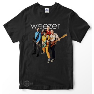 เสื้อยืด พิมพ์ลายวงร็อค weezer 3 BUDDY HOLLY Premium สําหรับผู้ชาย