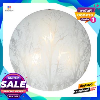 Wall โคมไฟผนังภายในแก้ว (E27x2) LUZINO รุ่น 16605-400 ขนาด 40 x 10 x 40 ซม. สีขาวGlass Interior Wall Lamp (E27x2) LUZINO