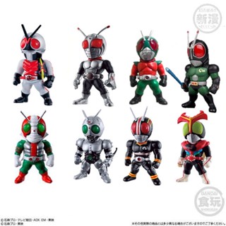 ℗☑สปอต Bandai Kamen Rider Food Play Box Egg Masked Superman CONVERGE Showa V3 Shadow Moon Super One