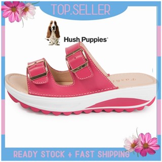 Hush Puppies รองเท้าแตะ ส้นแบน สไตล์เกาหลี ขนาดใหญ่ EU 40 41 สําหรับผู้หญิง