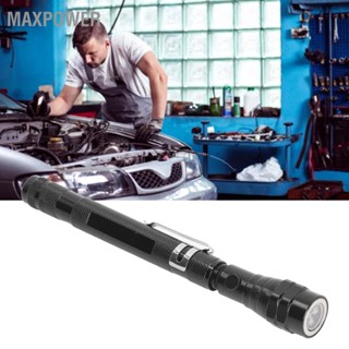 Maxpower Telescoping Magnetic Pickup Tool Pick Up Rod แม่เหล็กไฟฉาย LED สำหรับน็อตสกรู