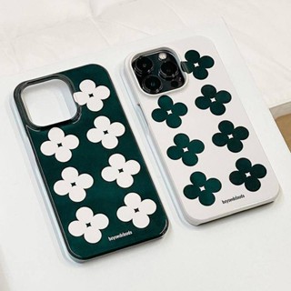 เคสโทรศัพท์มือถือ ลายใบโคลเวอร์สี่แฉก รวมทุกอย่าง สําหรับ iPhone14ProMax 13 12 11