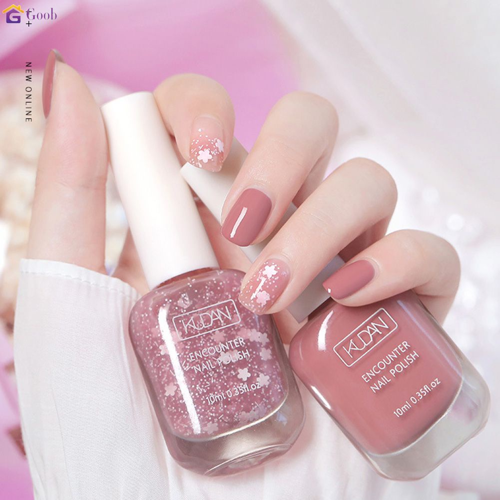 ยาทาเล็บ40 สี ยาทาเล็บ ยาทาเล็บสีใส สูตรน้ํา 10 ml ไม่อบ แห้งไว สีทาเล็บ ไม่มีกลิ่น สามารถฉีก ยาทาเล็บ 【Goob】 – โปรปัง