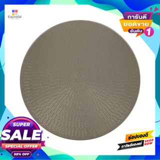 Stoneware จานกลมสโตนแวร์ทรงตื้น Emboss Kassa Home รุ่น Hjcqd-051P2-Brown ขนาด 8 นิ้ว สีน้ำตาลshallow Stoneware Round Pla