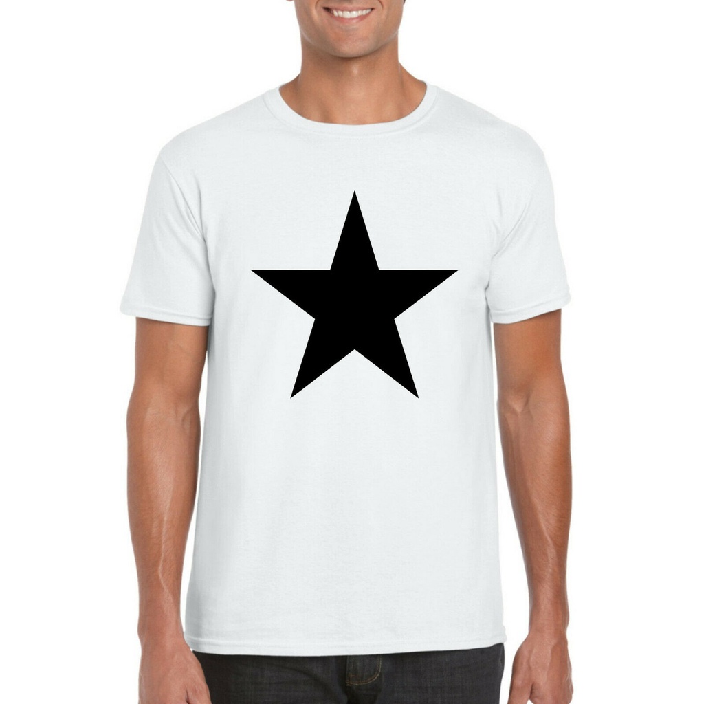 Xin1- {พร้อมส่ง เสื้อยืดผ้าฝ้าย 100% พิมพ์ลาย Blackstar David Bowie Inspired David Bowie Jones พลัสไ