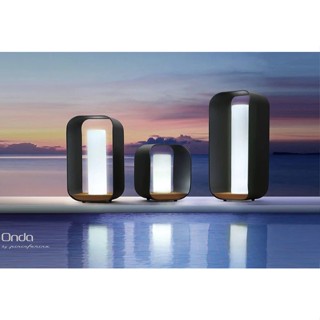 HisoLiving ไฟสนาม Onda LED Ambient Light Set of 2 Black