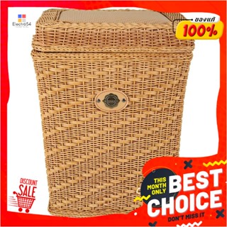 BASKET ตะกร้าผ้าเหลี่ยมมีฝาMONARCH36 ซม. ธรรมชาติBASKET MONARCH NATURE 36CM