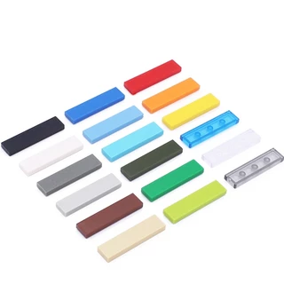 บล็อคตัวต่อ รูปกระเบื้อง 1x4 จุด 10 ชิ้น เพื่อการเรียนรู้เด็ก DIY 2431