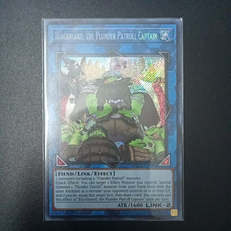 Blackbeard กัปตัน Plunder Patroll - BLCR-EN094 - Secret Rare รุ่นที่ 1