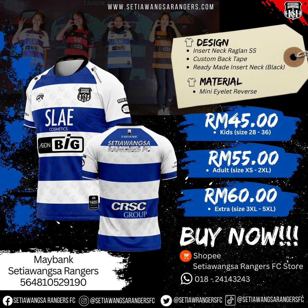 [HOT] AWAY JERSEY SETIAWANGSA RANGERS FC 2022