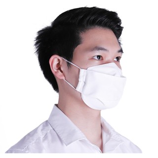 FACE หน้ากากผ้าผู้ใหญ่ FITT PM 2.5 กันน้ำ สีขาวFACE MASK PM 2.5 FITT ADULT WATER REPELLANT WHITE