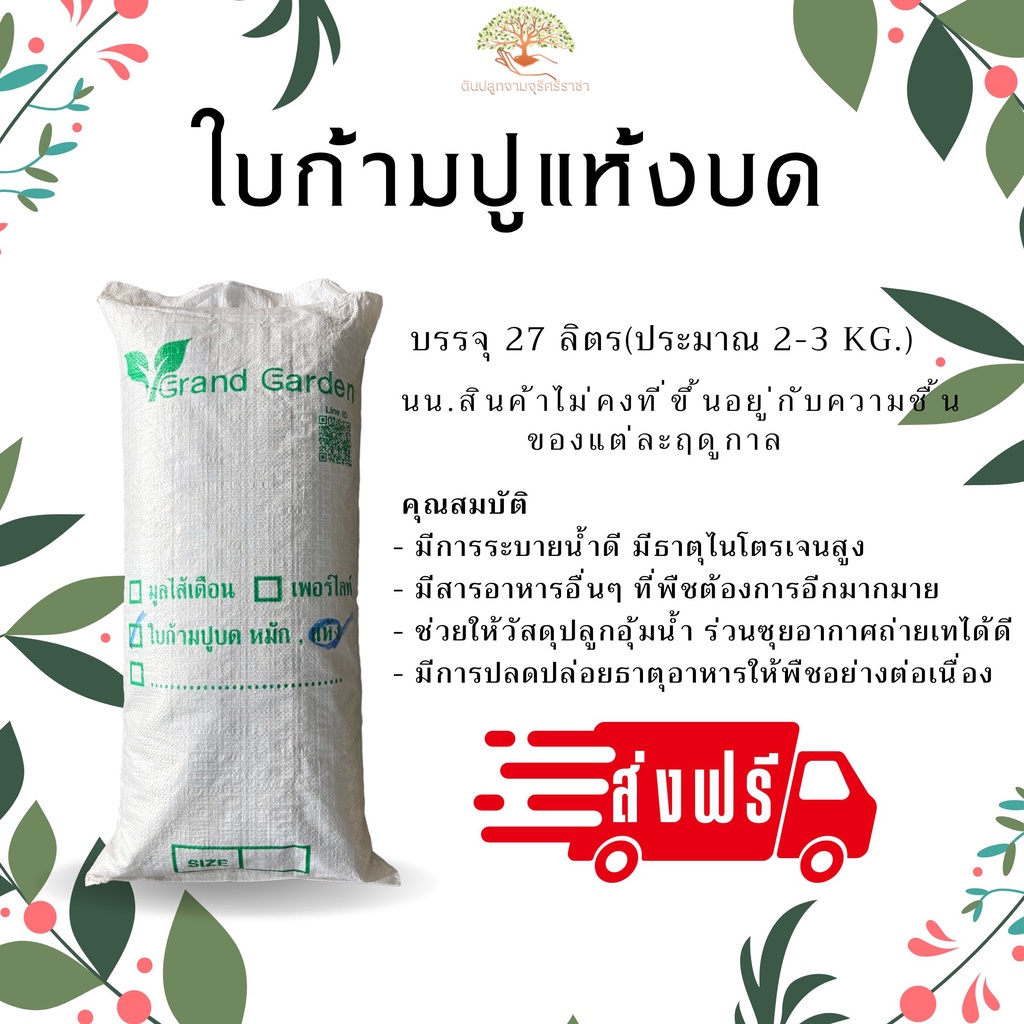 (ส่งฟรี)ใบก้ามปูแห้งบด 1 กระสอบ (2-3 kg.) (เกาะต่างๆสั่งซื้อขั้นต่ำ 5 รายการ) ใช้เวลาจัดส่ง 4-7 วัน