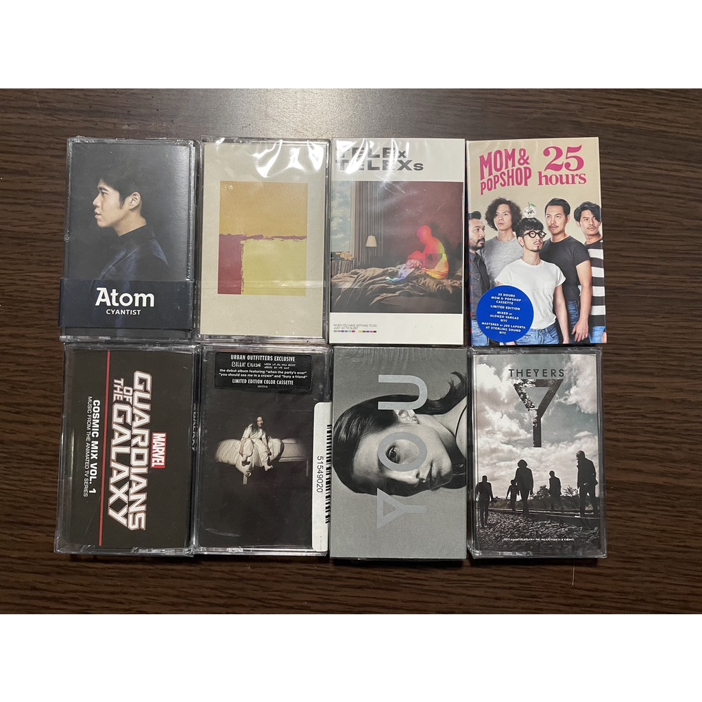 เทปเพลงไทย สากล เทปคาสเซ็ท cassette tape:อะตอม ชนกันต์, 25 hours, billie, The Yers, Blackbeansn, gua