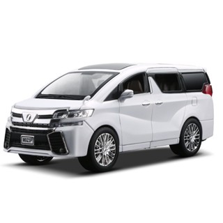 1:24 โมเดลรถยนต์ Toyota Alphard โลหะผสม ของเล่นสําหรับเด็ก